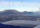 First view of Table Mountain from the air.